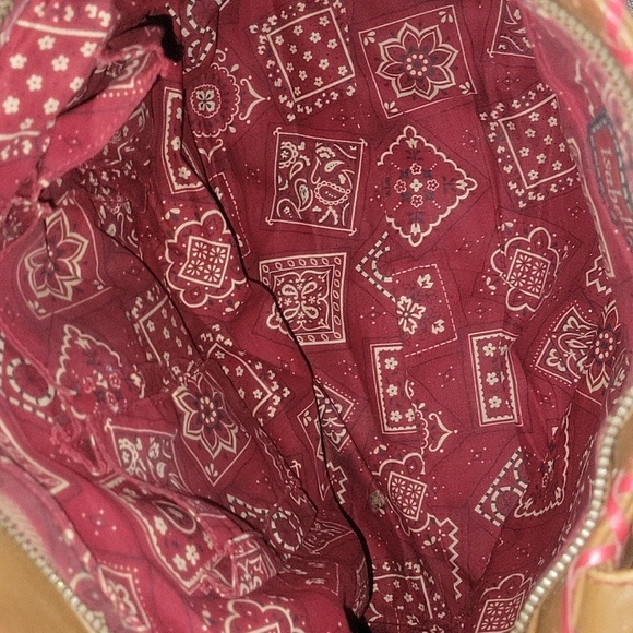 Isabella Fiore Beaded/ Embroidered Brown Leather Tote Shoulder Bag - Picture 9 of 14